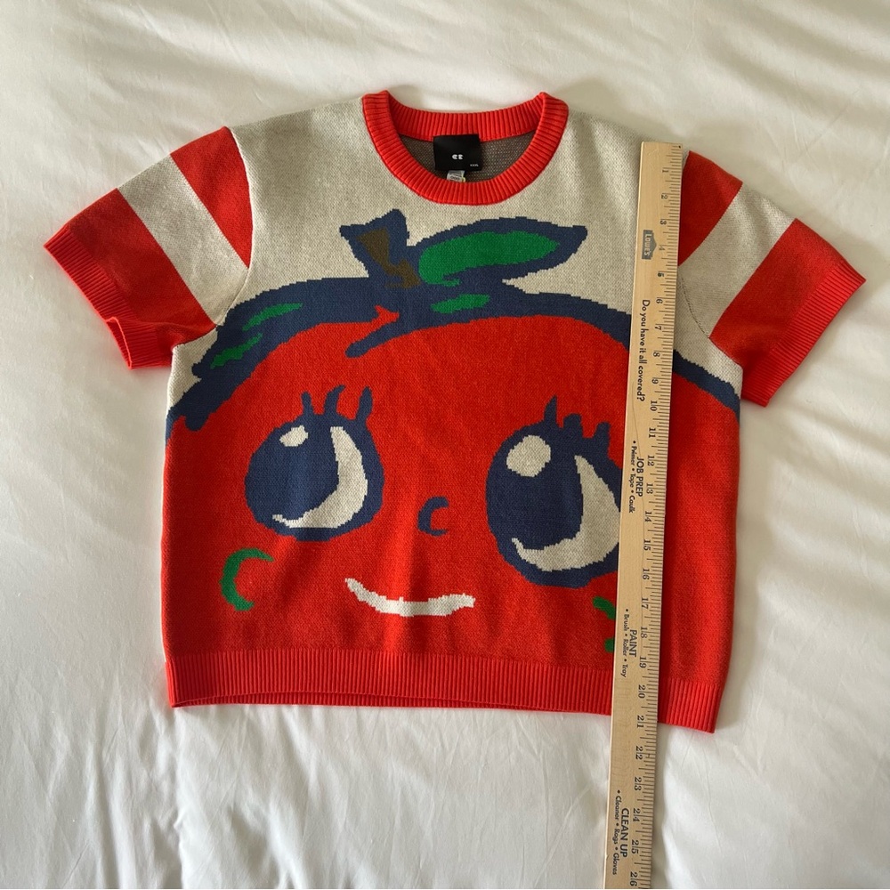 NWT Lazy Oaf - Bad Apple Oversized Sweater - Picture 6 of 13